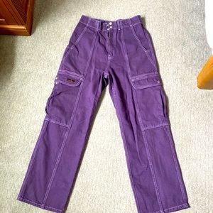 WOMENS PURPLE CARGOS